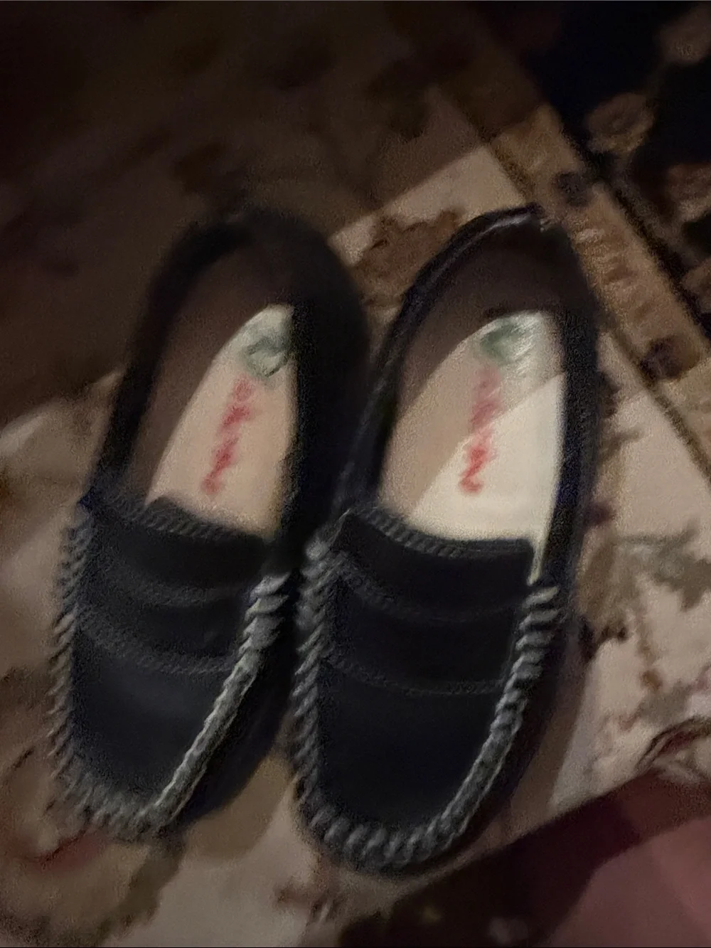 Boy's Naturino   Casual Slip-On Moccasin Loafers in Black